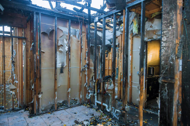 Professional Fire Damage Restoration technician working in Marrero, LA